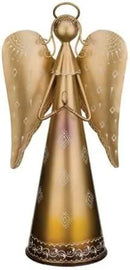 Regal Art & Gift Angel Statue - Metal Indoor/Outdoor Garden Statue Deals, Elegant Garden Decor, Beautiful Gifts for Women, Exquisite Angel Statues for Garden, 16-Inch, Gold by CozyNest Decor