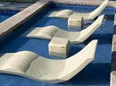 Aqua Outdoors - in-Pool Chaise Lounger - Inside Pool & Sun Shelf Lounge Chair - Designed for Water Depths Up to 9” - Compatible with All Types - Poolside & Sun Deck Tanning - White Granite by GreenHaven Gardens