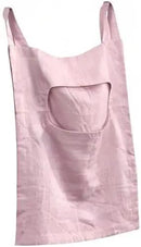 Amazhiyu 100% Linen Door Hanging Laundry Hamper Bag, 19x27 Inches Pink by CozyNest Decor