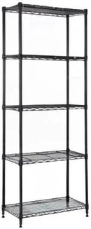 1250 lbs Storage Shelving Utility Shelving Unit 5-Tier Utility Shelving Unit Steel Organizer Wire Rack for Home,Kitchen,Office (13.7" D x 23.6" W x 62.4" H) by CozyNest Decor