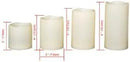 CANDLE CHOICE Outdoor Battery Operated Flameless Candles with Remote & Timer Waterproof Plastic Realistic Flickering Fake Electric LED Pillars for Lantern Garden Wedding Christmas Decorations 4 Pack by GreenHaven Gardens