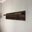 Coat Rack with Shelf (Choose your Length) Towel Rack Entryway Organizer Wall Mounted Hooks by CozyNest Decor