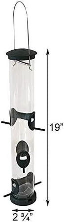 Set of 2 Aspects Large Quick-Clean Seed Tube Bird Feeders, Spruce Green 425-CP2 by CozyNest Decor