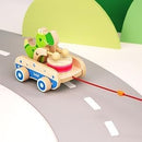 Baby Gift Wooden Toddler Pull Toy, Crocodile Drum Tapping Children's Toy, Baby dragging and Learning to Walk, Rope Traction Rope Crawling for Toddlers Ages 1+ by TinyTreasures Baby Boutique