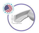 Kidkusion Baby Proof Edge Guards for Safety | Made in The USA | 44 Feet | Soft Gray | Edge Protectors for Furniture, Tables, Fireplaces | Heavy Duty Tape Included by TinyTreasures Baby Boutique