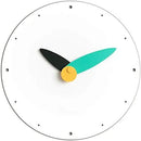 Stephanie Imports Modern Minimalist Teal & Black Wall Clock by CozyNest Decor