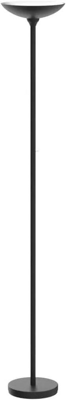 BoostArea Torchiere Floor Lamp, 30W Super Bright LED Standing Lamp, Stepless Dimmable Pole Lamp with 3000K Lighting, Rotary Switch, 70 Inch Tall Metal Modern Floor Lamps for Living Room/Bedroom Black by CozyNest Decor