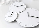 Stephanie Imports Modern Minimalist White & Black Wall Clock by CozyNest Decor