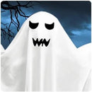4 Pack Halloween Hanging Ghosts, 27.5 Inch with Light Up Ghost Kit for Indoor Outside Ornaments, Spooky Yard Tree Halloween Decorations Outdoor, Party Décor by CozyNest Decor