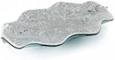 MDLUU Mosaic Centerpiece Tray, 11.6" Decorative Glass Plate, Home Decor Glass Bowl for Dining Room Table, Coffee Table, Gift (Silver) by CozyNest Decor