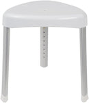 VMS Shower Stool - 300 lbs Capacity, Height Adjustable, Non-Slip Feet, Tool-Free Assembly, TAA Compliant by TinyTreasures Baby Boutique
