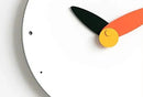 Stephanie Imports Modern Minimalist Orange & Black Wall Clock by CozyNest Decor