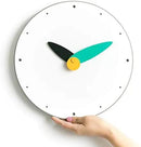 Stephanie Imports Modern Minimalist Teal & Black Wall Clock by CozyNest Decor