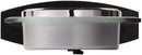 Howard Miller Landre Tabletop Clock – Beveled Glass Arch Alarm Clock Quiet Sweep Second Hand Black Wooden Base Battery Operated Quartz Movement Ideal for Desk Bedroom or Office Décor by CozyNest Decor