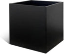 Galvanized Steel Planter Box Black Metal Planter Large Square Indoor Outdoor Planters Cube Steel Heavy Duty Flower Pot 16Inch Powder Coating Modern Commercial Residential for Patio, Deck, Yard, Garden by CozyNest Decor