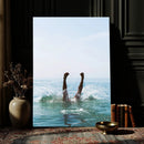 Splash Dive Wall Art – Ocean Waves Canvas Print, Summer Swim by MyGreatCanvas | Canvas Wall Art Prints | Photo Prints & Wall Decor