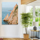 Cliff Divers Wall Art Canvas Print – Oceanfront Cliffs Waves