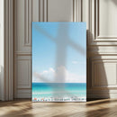 Turquoise Ocean Wall Art Canvas Print – Framed Coastal by MyGreatCanvas | Canvas Wall Art Prints | Photo Prints & Wall Decor