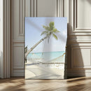 Beach Hammock Wall Art Canvas Print – Framed Tropical by MyGreatCanvas | Canvas Wall Art Prints | Photo Prints & Wall Decor