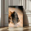 Bison Portrait Wall Art Canvas Print – Framed Western by MyGreatCanvas | Canvas Wall Art Prints | Photo Prints & Wall Decor