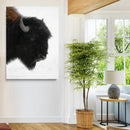 Western Rustic Wall Art Canvas Print Framed Buffalo