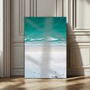 Turquoise Ocean Wall Art Canvas Print – White Sand Shore by MyGreatCanvas | Canvas Wall Art Prints | Photo Prints & Wall Decor