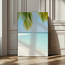 Azure Water Wall Art Canvas Print – Tranquil Island Escape