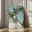 Tropical Palm Trees Wall Art Canvas Print – Coastal Nature