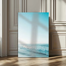 Minimalist Ocean Wall Art Canvas Print – Framed Calm