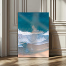Aerial Beach View Wall Art Canvas Print – Framed Ocean Waves