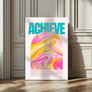 Achieve Motivational Wall Art – Colorful Abstract Swirl by MyGreatCanvas | Canvas Wall Art Prints | Photo Prints & Wall Decor