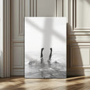 Black White Splash Wall Art – Framed Ocean Water Canvas by MyGreatCanvas | Canvas Wall Art Prints | Photo Prints & Wall Decor