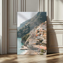 Mediterranean Coastal Cliffside Town Wall Art – Vibrant by MyGreatCanvas | Canvas Wall Art Prints | Photo Prints & Wall Decor