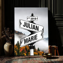 Personalized Street Sign Art Canvas Print by MyGreatCanvas | Canvas Wall Art Prints | Photo Prints & Wall Decor