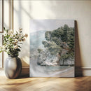 Beach Trees Wall Art Canvas Print – Framed Earthy Beachside