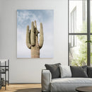 Saguaro Cactus Wall Art Canvas Print – Framed Earthy Desert