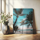 Palm Trees Wall Art Canvas Print – Framed Tropical Beach by MyGreatCanvas | Canvas Wall Art Prints | Photo Prints & Wall Decor