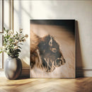 Bison Portrait Wall Art Canvas Print – Framed Western by MyGreatCanvas | Canvas Wall Art Prints | Photo Prints & Wall Decor