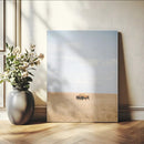 Minimalist Nature Wall Art Canvas Print – Framed Bison