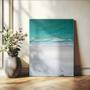 Turquoise Ocean Wall Art Canvas Print – White Sand Shore by MyGreatCanvas | Canvas Wall Art Prints | Photo Prints & Wall Decor