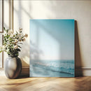 Minimalist Ocean Wall Art Canvas Print – Framed Calm