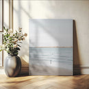 Minimalist Beach Wall Art Canvas Print – Framed Soft Blue by MyGreatCanvas | Canvas Wall Art Prints | Photo Prints & Wall Decor