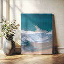 Aerial Beach View Wall Art Canvas Print – Framed Ocean Waves
