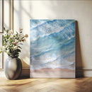 Aerial Ocean Waves Wall Art – Framed Tranquil Beach Canvas by MyGreatCanvas | Canvas Wall Art Prints | Photo Prints & Wall Decor