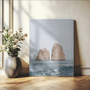 Majestic Sea Rock Wall Art – Framed Coastal Landscape Canvas by MyGreatCanvas | Canvas Wall Art Prints | Photo Prints & Wall Decor