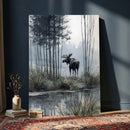 Abstract Moose Wall Art Canvas Print – Wildlife Nature by MyGreatCanvas | Canvas Wall Art Prints | Photo Prints & Wall Decor