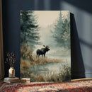 Watercolor Abstract Moose Wall Art Canvas Print – Wildlife by MyGreatCanvas | Canvas Wall Art Prints | Photo Prints & Wall Decor