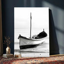 Minimal Boat Wall Art Canvas Print – Black and White Coastal by MyGreatCanvas | Canvas Wall Art Prints | Photo Prints & Wall Decor