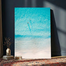 Aerial Turquoise Beach Wall Art Canvas Print – Minimal by MyGreatCanvas | Canvas Wall Art Prints | Photo Prints & Wall Decor
