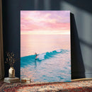 Sunset Surf Wall Art Canvas Print – Coastal Ocean by MyGreatCanvas | Canvas Wall Art Prints | Photo Prints & Wall Decor